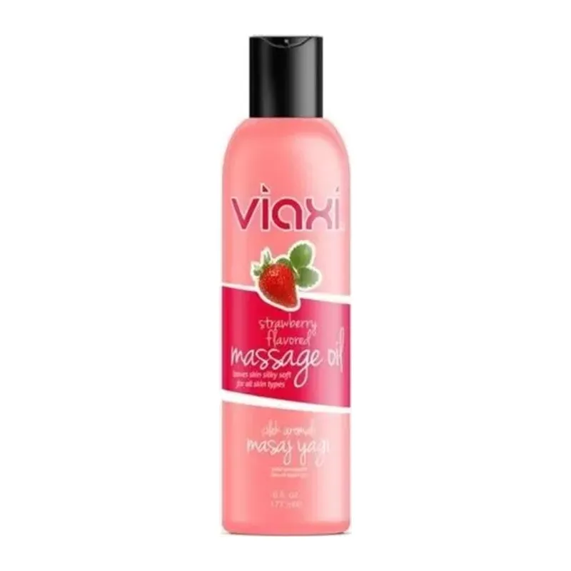 Viaxi Glide Viaxi Viaxi Çilek Aromalı Masaj Yağı 177 Ml