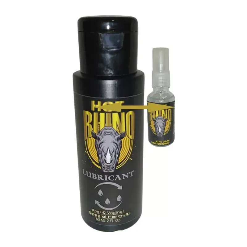 Hotrhino 60 Ml Analvajinal Konforlugiriş Rahatkayış Jeli + Rhino Geciktiricistop Sprey 30 Ml
