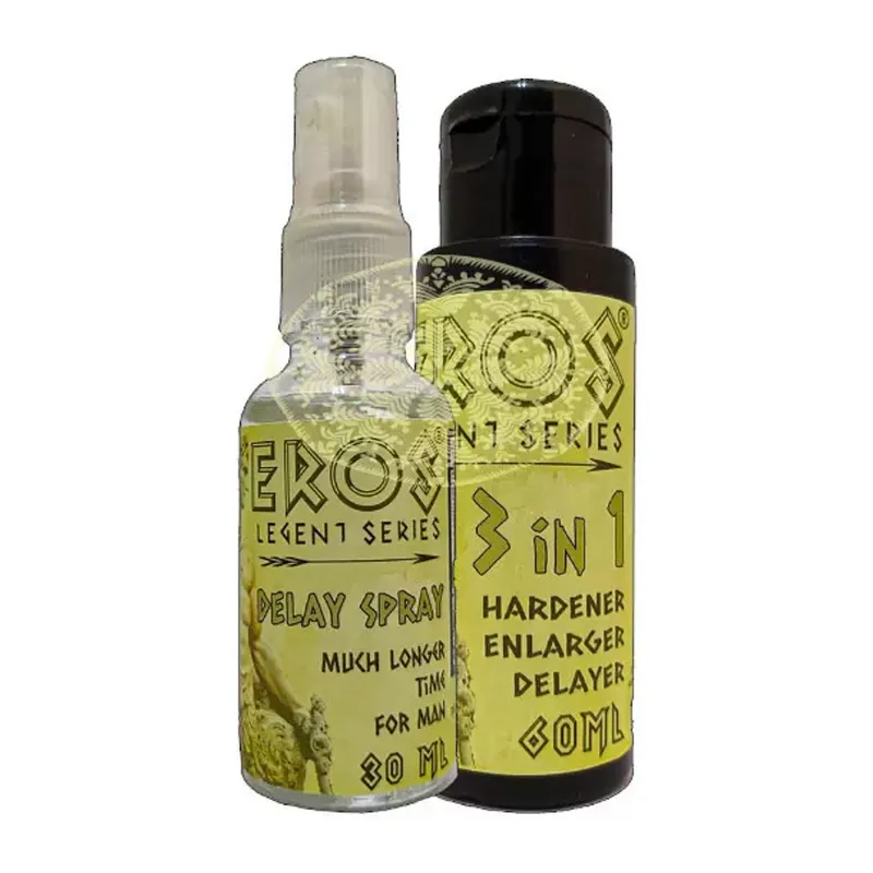Eros Legent Erkeklere Özel Günlük Penismasaj Kremi 60ml + Erkek Geciktiricistop Sprey 30 Ml