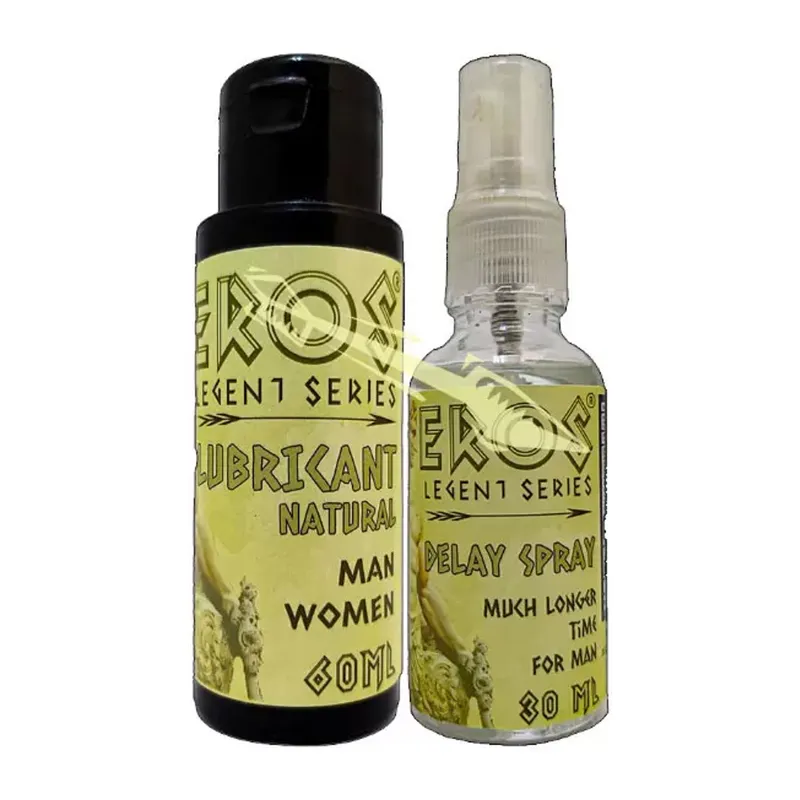 Eros Legent Lubricant Gel Kayganlık Jeli 60 Ml + Erkeklere Geciktiricistop Sprey 30 Ml