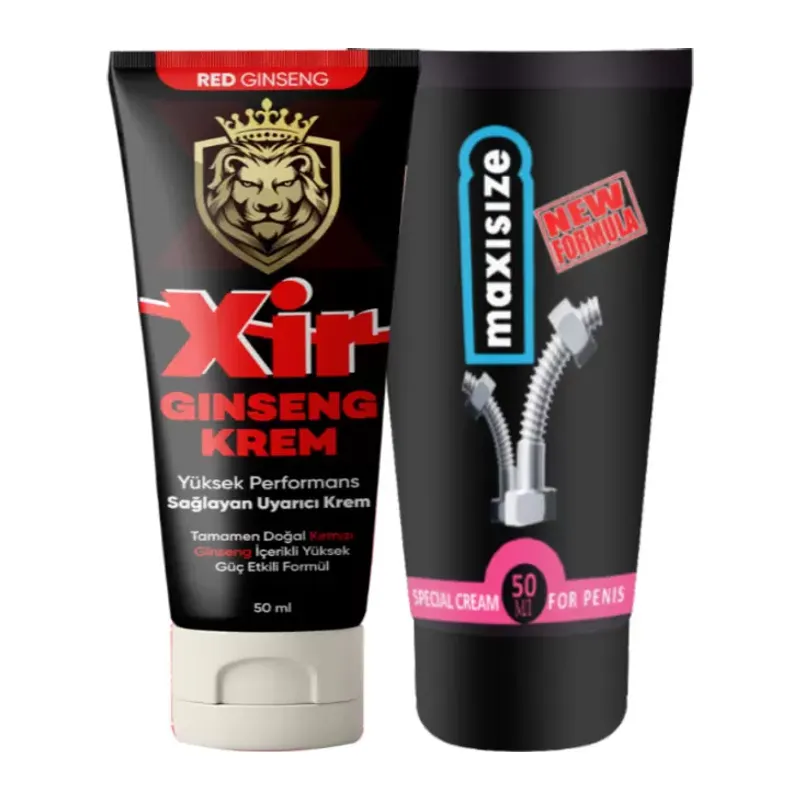 Xir Cream Sertpenis 50 Ml + Maxi Size Cream 50 Ml Erkeğe Özel Sertpenis Set