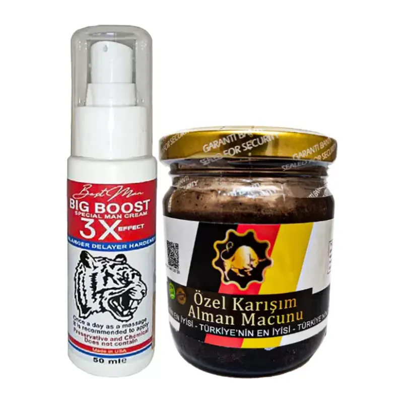 Bigboost 50 Ml Erkeklere Geciktiricisertleştiricibüyütücü Kremi + 240gr Alamn Macunu