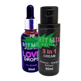 Ritmix Erkeğe Özeı 3 Özelli Bakım Kremi 60 Ml + Kadınlara Özel Uyarıcıdamıa 30 Ml