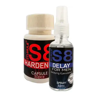Stımul8 (s8) 30 Ml Delaysprey + Erkek 3o Pcs Ekstra Erkek Destek Caps
