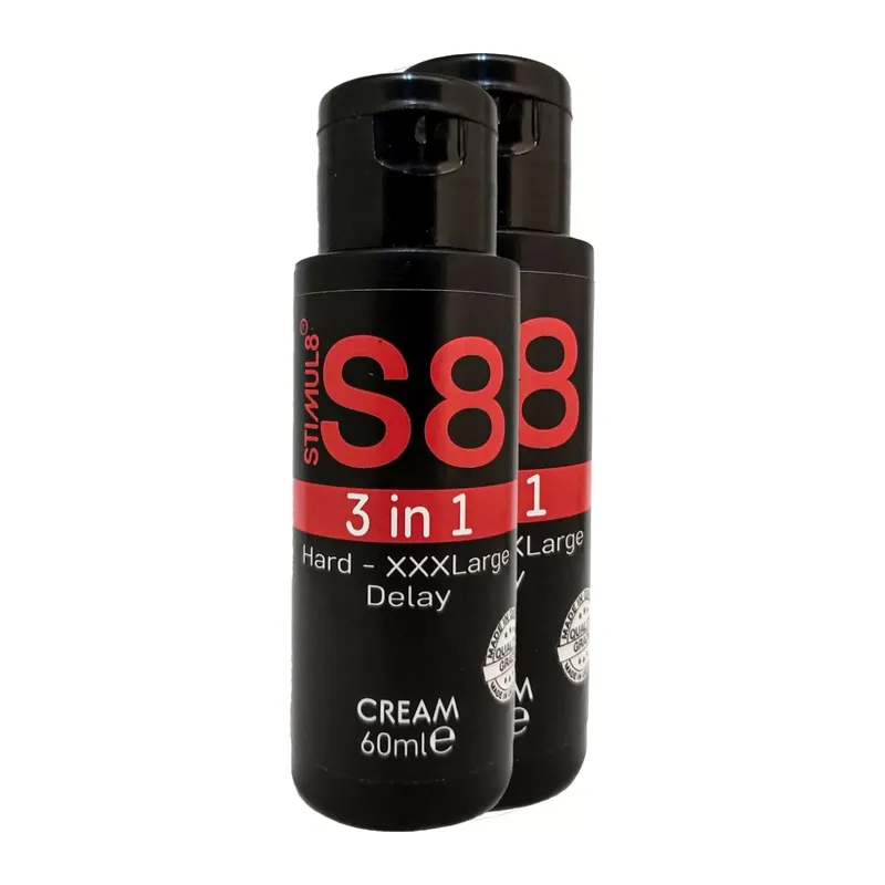 Stımul8 (s8) 2 Adet 3in1 Krem Erkeğe Özeı 3 Ettki Birden Kremi 60 Ml