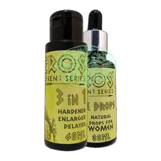 Eros Legent Erkeğe Özeı 3 Özelli Bakım Kremi 60 Ml + Kadınlara Özel Uyarıcıdamıa 30 Ml