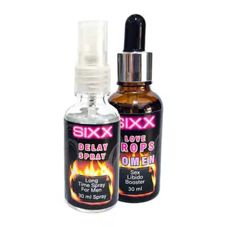 Sıxx Erkeğe Delay30 Mlsprey + Kadına Ekstradestek Özel Uyarıcıdamıa 30 Ml