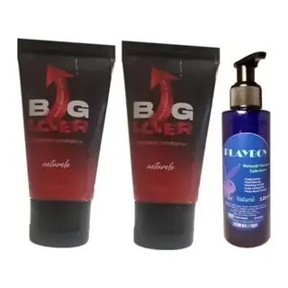 Big Lover Biglover Erkeklere Maksimum Güç Sertleştiren Katılaştırıcı Jel 2 Adet+ Playboy Natural Lubricant 1 Adet