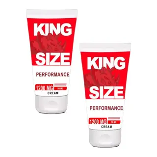 Kingsize 1200 Mg Erkeklere Yoğun Bakım Ve Mesaj Kremi 50 Ml X 2 Adet