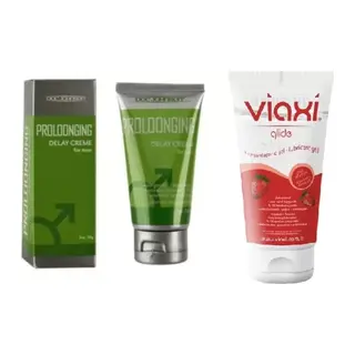 Süper Viaxi Proloongıng Krem 56 Ml+viaxi Çilek Aromalı Kayganlaştırcı