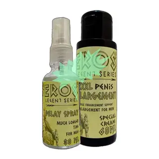 Eros Legent Erkeklere Stop Sprey 30 Ml + Erkeklere 60ml Boyutlandırıcı Şekillendirici Krem