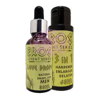 Eros Legent Erkeklere Hacmine Süresine Katılığına Pe.nismasaj Kremi 60ml + Soğuk Erkeklere Içecek 30 Ml