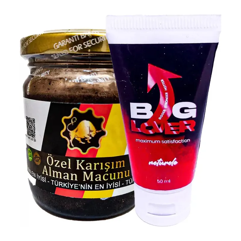 Bglover Boyuna Enine Hacmine Pe.nisbakım Masaj Kremi 50ml + Özel Karışım Alaman Macunu "sertliğine" 240 Gr