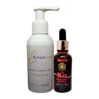 Breastgain Cream Kadın Göğüsözel Krem 120 Ml + Xir Bay Bayan Özel Karışım Içecek 30 Ml