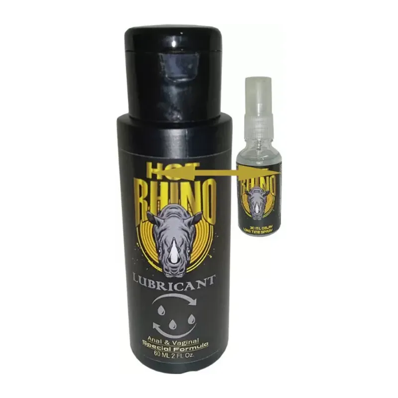 Hotrhino 60 Ml Analvajinal Konforlugiriş Rahatkayış Jeli + Rhino Geciktiricisprey 30 Ml