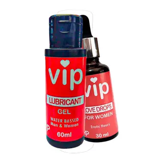 Vip Lubrikant Jel 60 Ml + Love Drops For Women