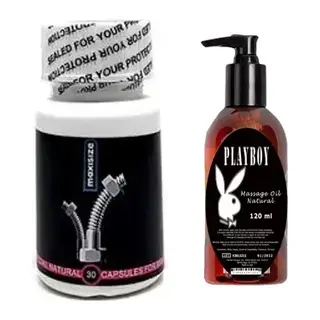 Playboy Hintohu Maxisize Supplement Erkekler İçin 30’lu Playboy Masaj Yağı