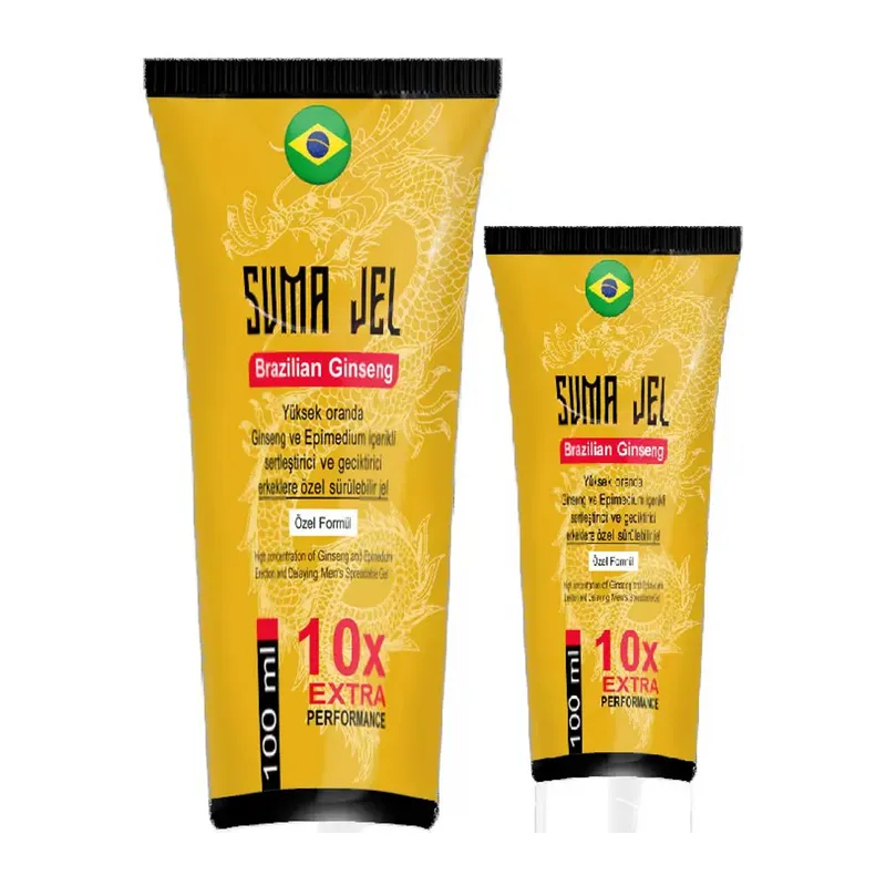 Suma Jel 2 Adet Erkeğin Penisinin Günlük Xxlmasaj Kremi 100 Ml Brezilya Ginsengli & Epimediyumlu: Yüksek Extratlı