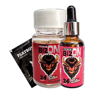 Bizon Erkeklere Full Action 10'lu Kapsül + Erkeklere Full Action Damla + Lubricated