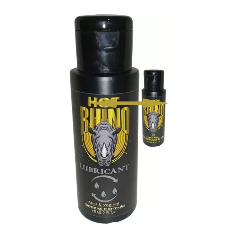 Hot Rhino 60 Ml Analvajinal Jel + Rhino Masaj Yağı 60 Ml