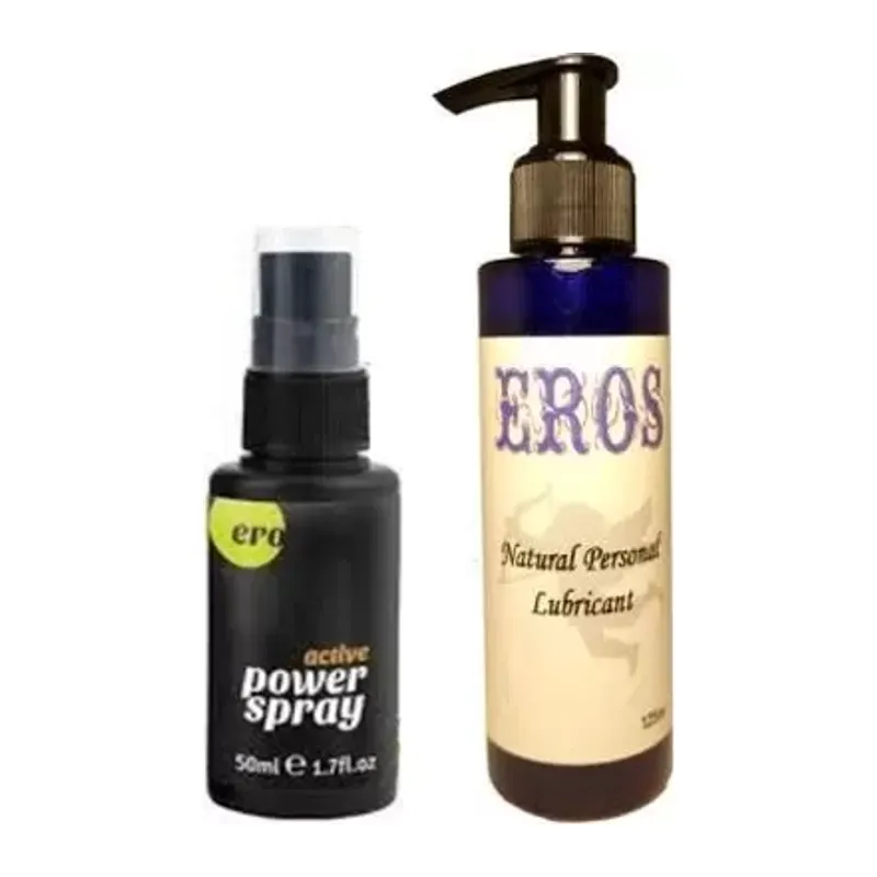Eros Mucizevi Erkeklere Özel Sprey 50 Ml Peak Power For Men Sprey + Eros 125 Ml Lubricant Gel