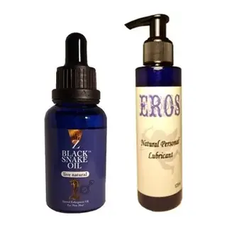 Eros Hintohu Black Snake Erkekler İçin For Men + Eros Natural Personal Lubricant 125 Ml