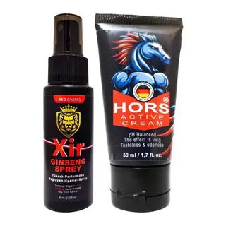 Xir 3xeffect Spray 50 Ml + Hors Active Cream 50 Ml / Erkek Özel Yer Zaman Katılık Ve Ebat Seti