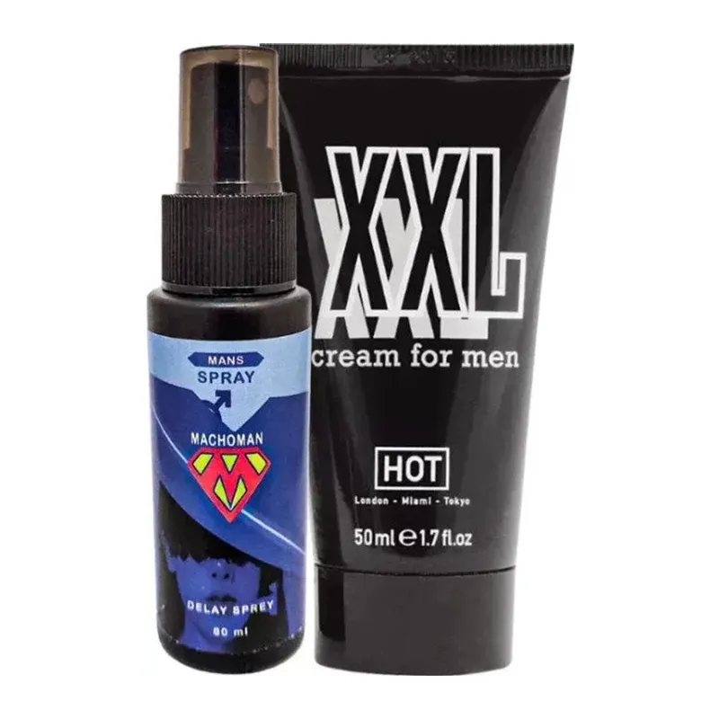 Bonie Machoman 60 Ml Erkeklere Özel Zaman Spreyi + Hotxxl Erkek Özel Kısım Krem
