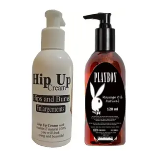 Hipup Hip Cream Kalça Vücut Kremi 120 Ml+playboy Masaj Yağı 120 Ml