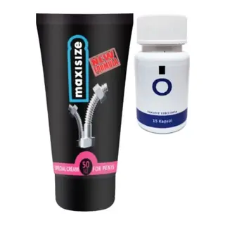Süper Maxsize Erkeğe Özel 50 Ml Krem + Yanında O Caps 15'li Erkeğe