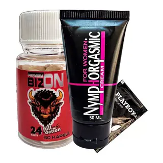 Bizon Erkeklere Full Action 30'lu Kapsül + Kadınlara Özel Krem + Lubricated