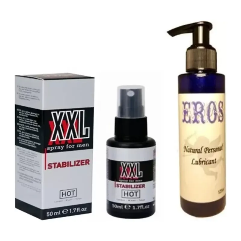 Muzice Hot Xxl Peak Power For Men Sprey 50 Ml Eros Natural Lubricant 125ml