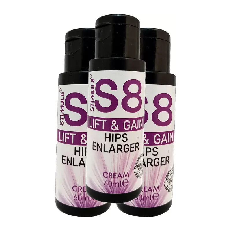 Stımul8 (s8) 3 Adet Kalçaşekillendirici Bay Bayan Bakım Kremi 60 Ml