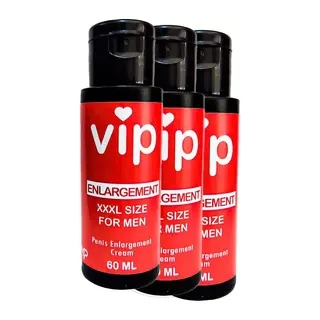 Vip Xxxlcream For Men 3 Adet 60 Ml Erkekler Için Büyütücükalınlaştırıcı Krem 60 Ml