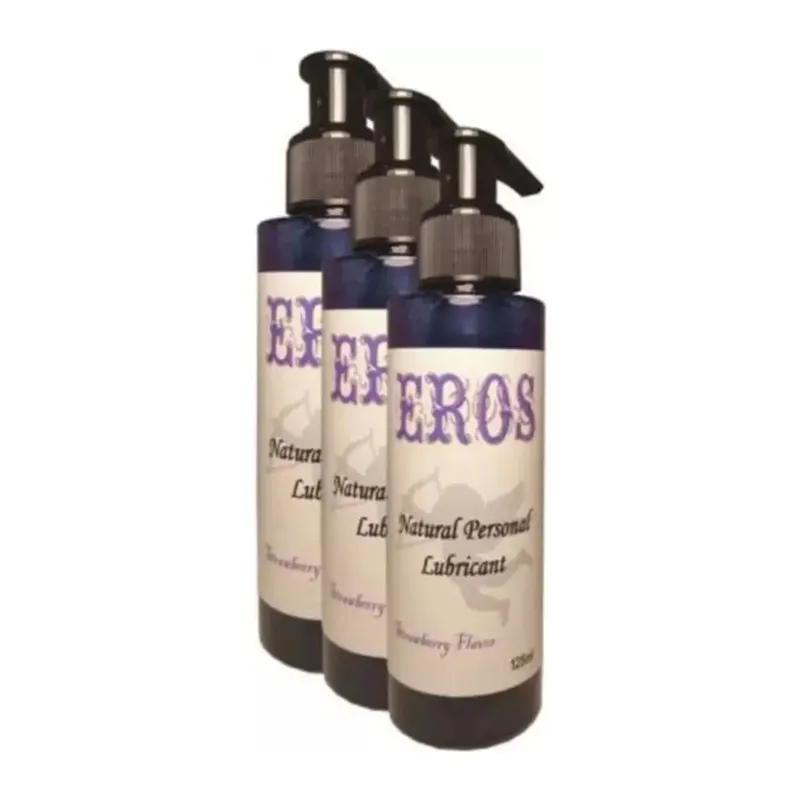 Strawberry Flavor Natural Personal Lubricant 375 Ml Çilek Aromalı Kayganlaştırıcı X 3 Adet