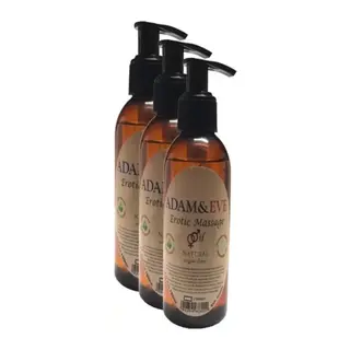 Süper Adam&eerkeklere Kadınlara Özel Sade Vücut Masaj Yağı Pure Edible Massage Oil 125ml 3 Adet