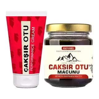 Çakşır Otu Kremi 2 Adet Hacmine Süresine Katılığına Pe.nismasaj Kremi 50 Ml + 240 Gr Çakşır Otu Macunu