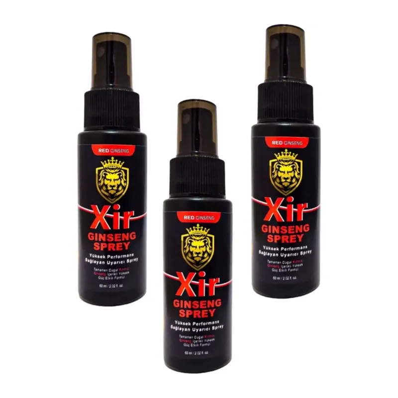 Xir Ginseng Erkeklere Özel Yüksek Sağlayan Uyarıcı Sprey X 3 Adet