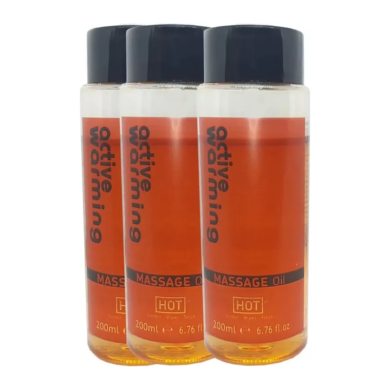 Süper Active Warming Massage Oil 600 Ml Isıtıcı Özellikli Rotik Masaj Yağı X 3 Adet