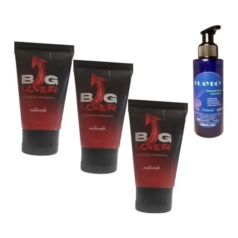 Big Lover Biglover Erkeklere Özel 50 Ml Jel 50 Ml 3 Adet - Playboy Natural Personal Lubricant 125 Ml