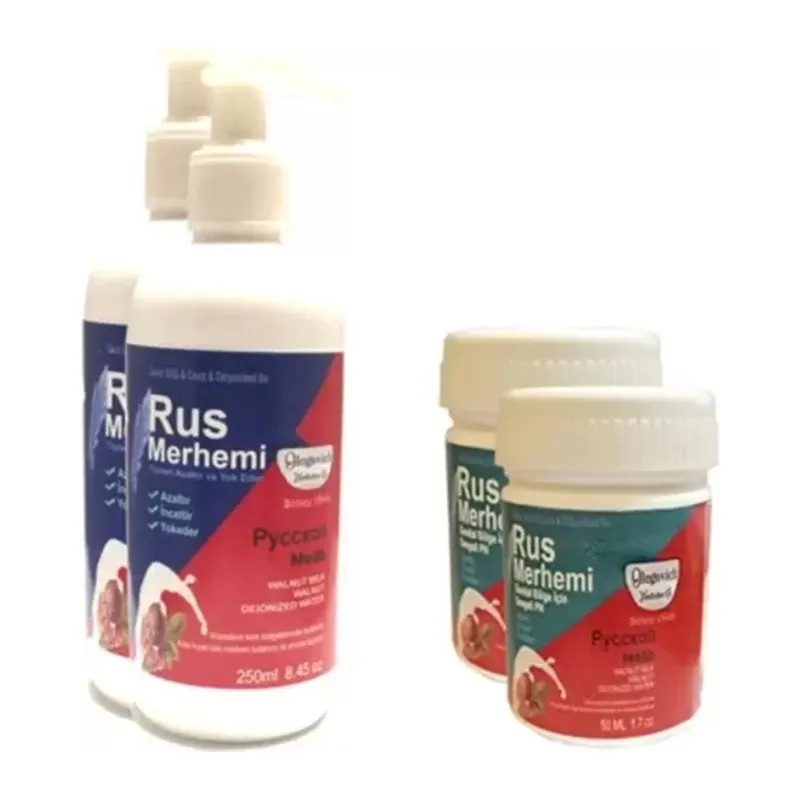 Rus Merhemi Tüy Dökücü Rus Merhemi 250 Ml 2 Adet+genital Bölge Merhemi 50 Ml 2 Adet Olegovich - 000031kı