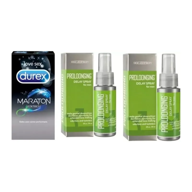 Süper Muzice Proloonging 2 *geciktıcı Sprey 59 Ml 80 Kullanım Maraton Prezarvatif 4 Lu