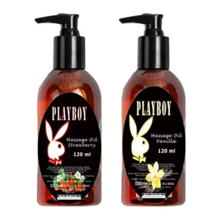 Playboy Massage Oil Strawberry And Vanilla Fragrances 120 Ml Çilek Ve Vanilya Kokulu Vücut Masaj Ya