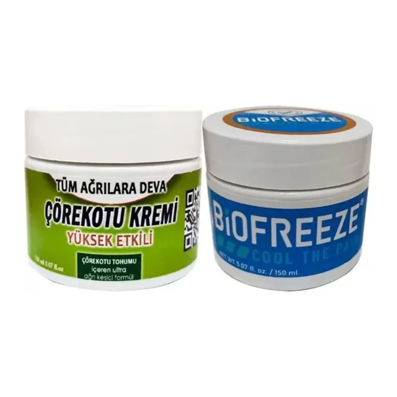 Biofreeze Çörek Otu Kremi Orta Boy 100 Ml Krem + Biofreeze Cool The Paincream 150 Ml