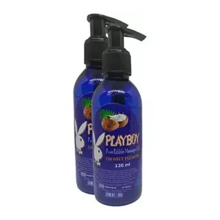 Playboy Pure Edible Massage Oil 120ml Hindistancevizi Aromalı Masaj Yağı 2 Adet