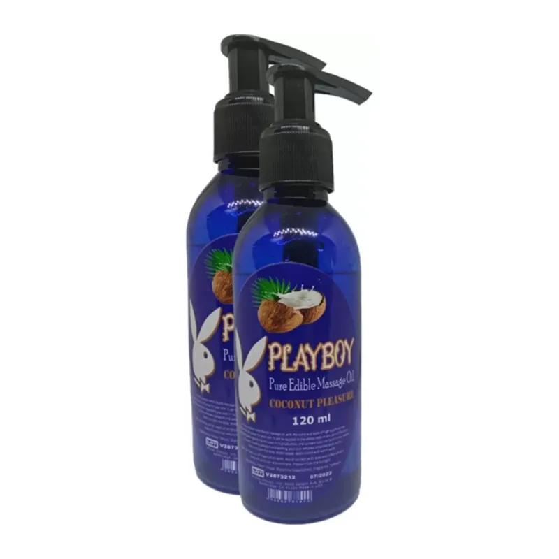 Playboy Pure Edible Massage Oil 120ml Hindistancevizi Aromalı Masaj Yağı 2 Adet