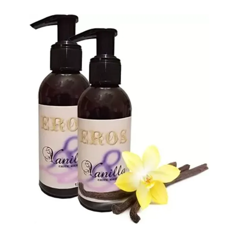 Eros Erotic Massage Oil 120ml Kokulu Vanilyalı Erotik Masaj Yağı 2 Adet