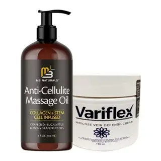 Variflex Massage Oil 240 Ml Masaj Yağı + Variflex Krem 150 Ml