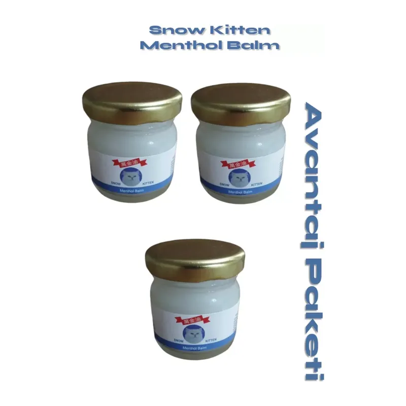 Snow Kitten Menthol Balm 50 Gr 3 Adet