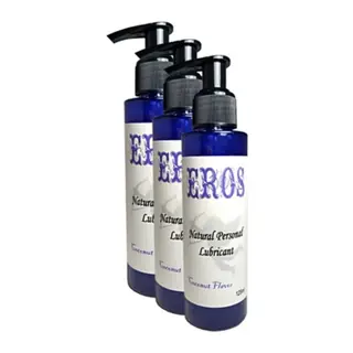 Eros Coconut Flavor Natural Personal Lubricant 125 Ml Hindistancevizi Aromalı 3 Adet